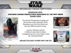 2020 Topps Star Wars Chrome Perspectives: Resistance vs. The First Order Hobby Box